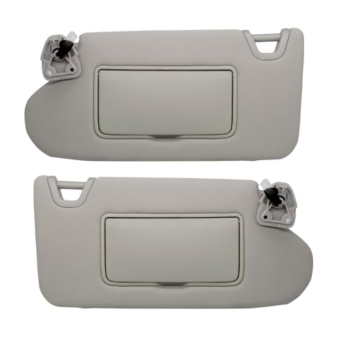 NHILES Driver/Left & Passenger/Right Sun Visor Compatible with Nissan Altima 2013 2014 2015 2016 2017 2018 with Light Without Sunroof 96401-3TA2A 96400-3TA2A Gray