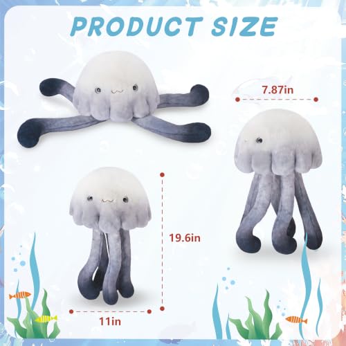 Image of Niuniu Daddy Weighted Stuffed Animal, 20 in 3.3 lb Jellyfish Plush for Kids