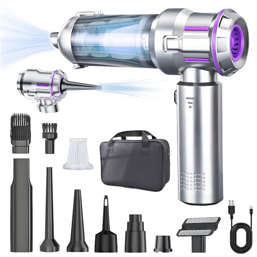 Car Vacuum Cleaner, 22000Pa Powerful Suction Handheld Vacuum Cordless with Brushless Motor, 11-in-1...