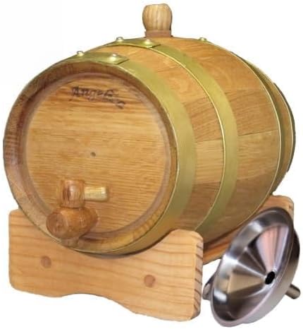 天使のミニ樽 3リットル（シルバー6本タガ） Oak Barrel】 ミニ樽 2