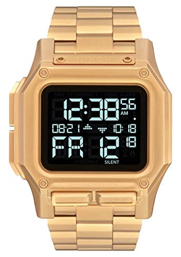 NIXON Regulus SS A1268 - All Gold - 100 Meter / 10 ATM Water Resistant Men's Digital Watch