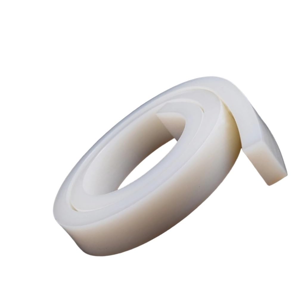 YJQHODY Seal Gasket Bar Rubber Not Easily Deformed, Solid Weatherstrip White Silicone Rectangle Cord 1 piece(2mmx4mmx5m)