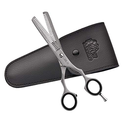 OTTO HERDER® EFFILIERSCHERE - Ergonomische Haarschere Friseurschere 6 Zoll 16,5 cm aus rostfreiem Edelstahl - Effilierschere Scharf Haarschneideschere