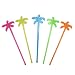 7 Inch Plastic Cocktail Ice Drink Swizzle Sticks Tropical Palm Tree Set of 50 by GOCROWN