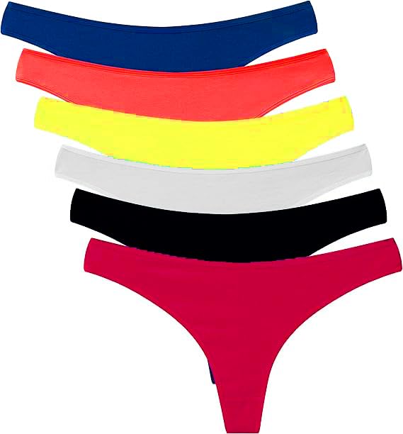 orlizea Women's Viscose Cotton Lycra G-Staring Thong Panties Combo Pack of 6 | Thong Panty for Women Sexy | Panty Set for Women-picture-44