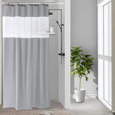UFRIDAY Modern Fabric Shower Curtain Cover