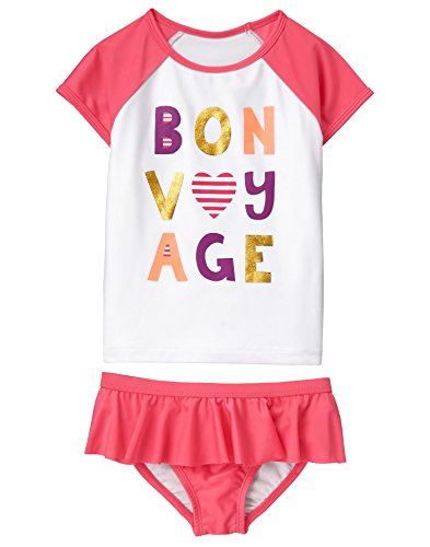 Crazy 8 Girls' Graphic Rashguard Onepiece