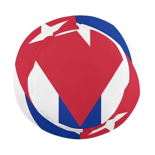 Cuban FlagChildren's Bucket Hat for Boys and Girls, Breathable Summer Beach Hat54cm4