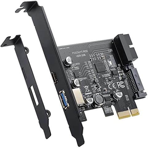 Tarjeta de Expansión BEYIMEI PCI-E 1X a USB 3.2 Gen1 5Gbps de 2 Puertos Cover