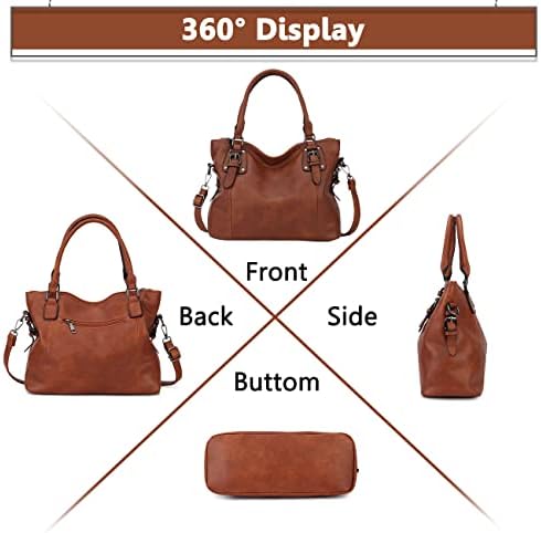 MayBlosom Hobo Bag for Women,Faux Leather Ladies Handbag Fashion Shoulder Bag with Adjustable Strap