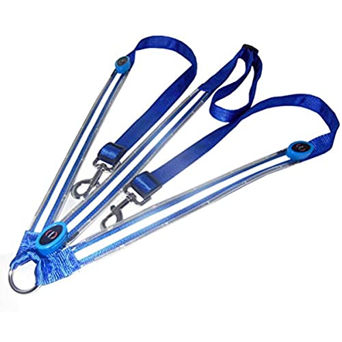 1 arnés LED para caballo, collar de placa de pecho de caballo de alta visibilidad para montar, equipo de seguridad ajustable (azul)