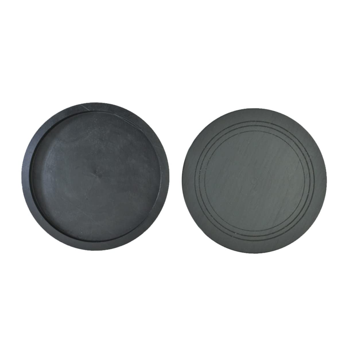 Housoutil Inkstone Pad Black Ink 4 Inch Traditional Chinese Inkstone Ink Well for Dip Pen Calligraphy Supplies