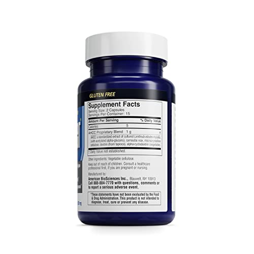 American Biosciences Immpower - Ahcc Mushroom Supplement For Immune Support - 30 Capsules, 500 Mg (6 Pack) #TOP6