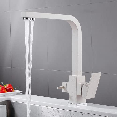 Robinet de cuisine moderne noir pour eau pure et design épuré