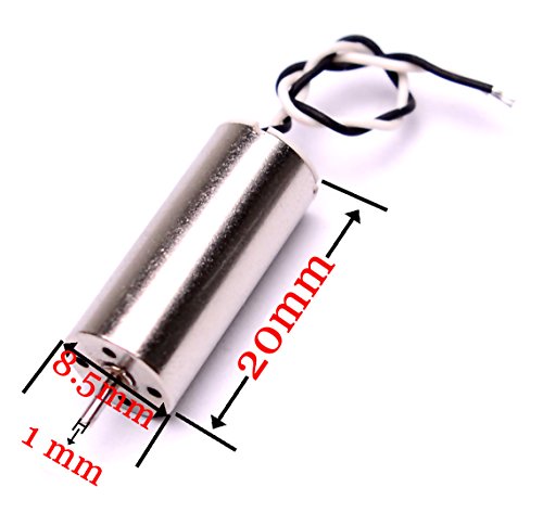 Youngrc 8520 Coreless Motor 8.5 X 20Mm Brushed Motors + 55Mm Cw Ccw Propeller For Diy Micro Qx95 Qx110 Quadcopter Rc Drone #TOP2