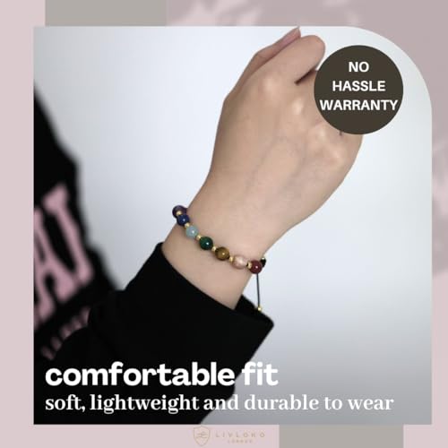 Chakra Bracelets for Women Crystal Bracelet Anxiety Bracelet Crystals Ankle Bracelet Beaded Bracelet Gemstone Bracelet Spiritual Gifts Crystal Gifts Positive Gifts for women jewellery for women - Image 7