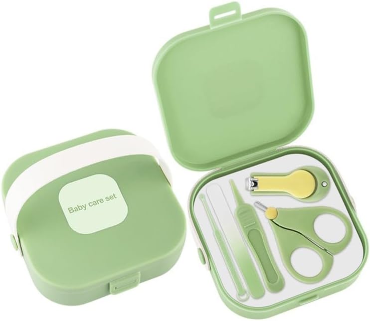 Juego de cuidado de uñas para bebé, 5 en 1, cortaúñas para bebés, kit de aseo infantil, juego de manicura para recién nacidos, bebés, niños pequeños