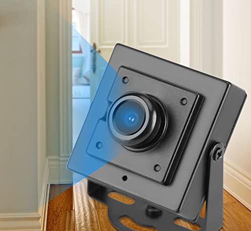 Cámara HD con cable, Mini HD 700TVL 170 ° Cámara de seguridad con lente gran angular de 2.1 mm, con soporte flexible de 180 grados, para uso diario en interiores y exteriores en la oficina en casa (1 Cover