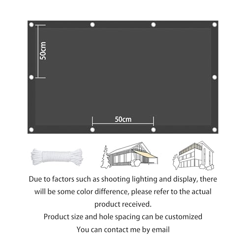 Voile d'ombrage 2.9 x 4.5 m protection UV extérieur et balcon - 7