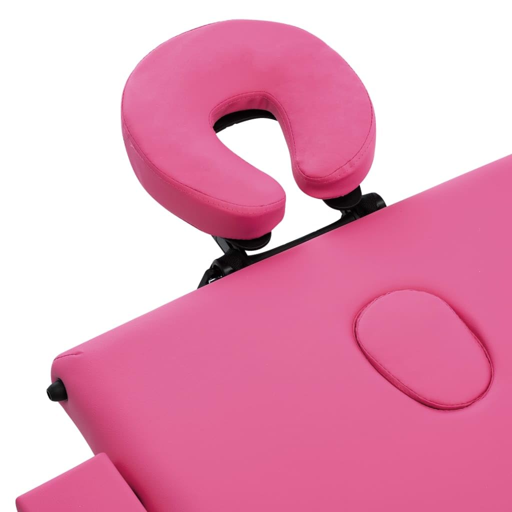 Generico Lettino da Massaggio a 3 Sezioni in Alluminio Rosa,Salute e Bellezza,Cura della Persona,Massaggi e Relax,Lettini da Massaggio,Rosa,17.05 kg,110197
