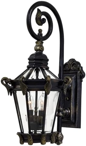 Minka Lavery Outdoor Wall Light 8931-95, Stratford Hall Exterior Wall Lantern, 120 Watts, Heritage