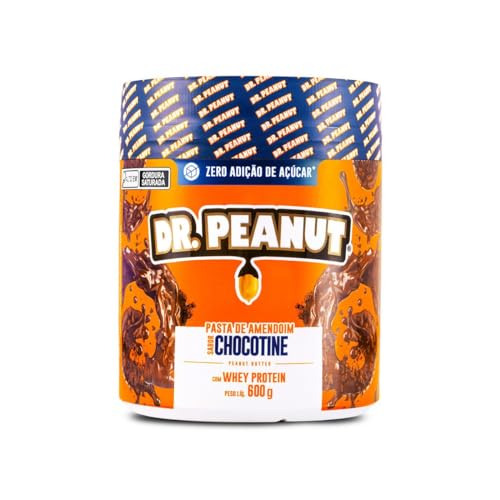 Pasta de Amendoim DR. Peanut Chocotine 600G – Com Whey Protein