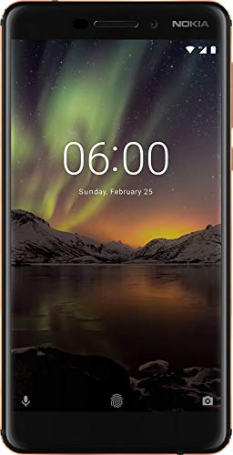 Nokia 6.1 32 GB UK SIM-Free Smartphone - Black/Copper (Renewed)