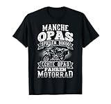 Herren Manche Opas spielen Bingo echte Opas fahren Motorrad T-Shirt