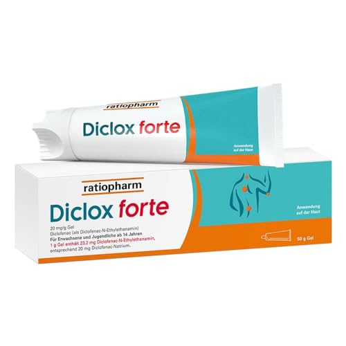 Diclox forte - Schmerzgel 2% Ratiopharm, mit Diclofenac 50 g
