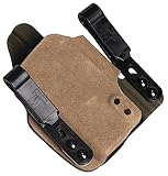 G-CODE INCOG Shadow Holster G19 (gen 1-4) with SF XC1. Tan Fuzz on OD Green Kydex. Brushed Aluminum...