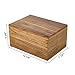WEVOIRD Rustic Solid Barn Wood Burial Cremation Urn Boxes and Casket for Human Ashes Adult Man or Woman up to 240 lbs