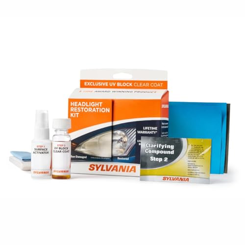 SYLVANIA Headlight Restoration Kit, Restores to Like-New Condition | Keeps Headlights Clear…