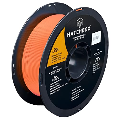 Filament HATCHBOX PLA ORANGE MATTE