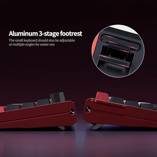 MOLGRIA x SKYLOONG 60% Aluminum Gaming Keyboard, GK68 HE USB Wired Magnetic-Switch RGB Backlit Mechanical Keyboards with South-Facing Print Contour Line Keycap and Knob Multi-Layer Gasket (Blackberry) by MOLGRIA - Image 6