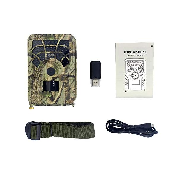 HWELZ Mini HD Wildkamera, Hunting Camera Fotofalle 120° Weitwinkel Vision Infrarote Nachtsicht Überwachungskamera… – Bild 7