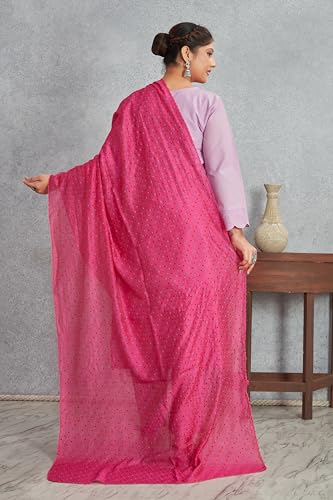 Indian Wedding Ethnic Polka Dot Print Festive Bridal Wear Scarf Shawl Soft Elegant Dupatta For Women (Only Dupatta)4