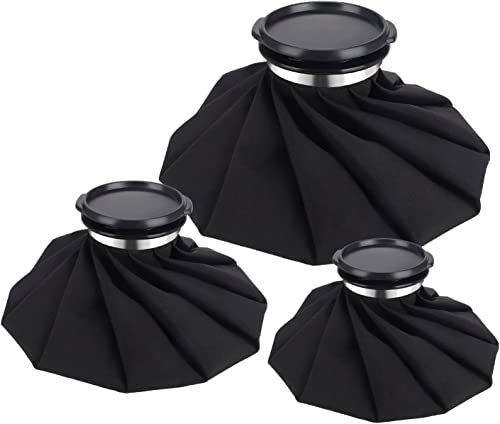 Borsa Ghiaccio Ginocchio, 3PCS [15cm, 23cm, 28cm] Terapia Calda e Fredda Sacca D'Acqua Impacchi Riutilizzabile Per Dolori e Febbre Collo, Testa, Polso, Slogature, Strappi, Lesioni e Sport