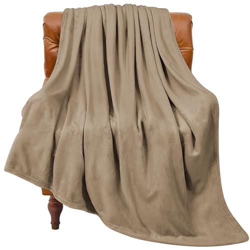 Image of BEDELITE Fleece Blanket Camel Throw Blankets for Couch & Bed, Luxury Plush Cozy Fuzzy Blanket 50x60 inches, Super Soft Warm Lightweight Throw Blanket for Travel Camping