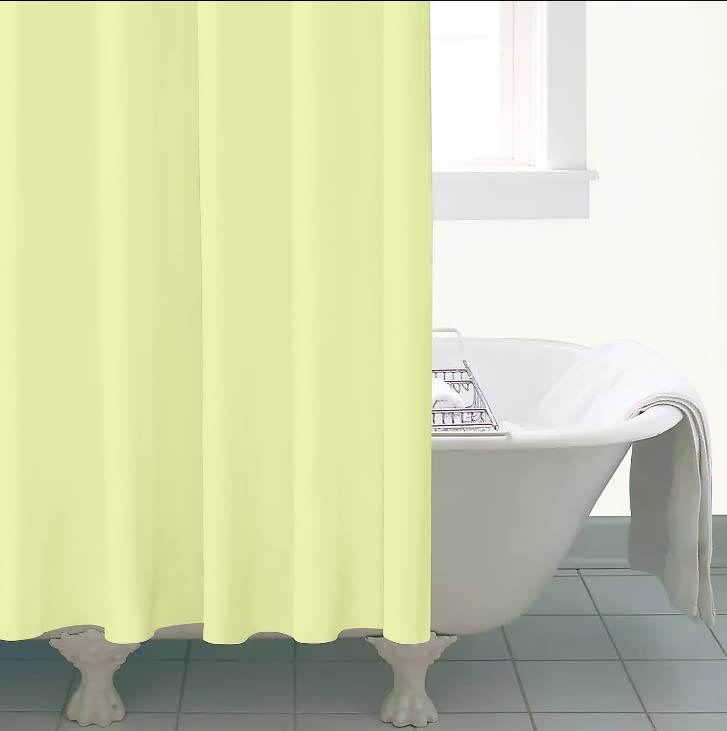 ProBytes Shower Curtain, Made of PEVA, Water Repellent, Mildew Resistant, 180x180cm, 71x71inch, Rail Hooks,Feather Light - Image 3