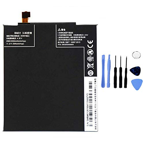 ELLENNE Batería compatible con XIAOMI Mi 3 MI3 BM31 Alta capacidad 3050mAh con kit de desmontaje incluido