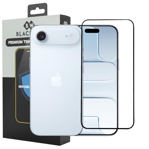 Image of Blackwik Tempered Glass Screen Protector for iPhone 17 Air with Edge-To-Edge Protector Coverage | Easy Installation Kit (Black)