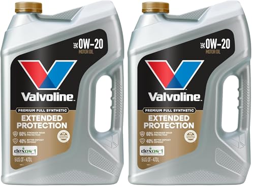 Image of Valvoline Motor Oil, SAE 0W-20, 5 QT | Full Synthetic | Extended Protection | Pack of 2