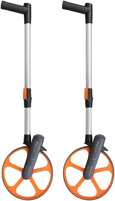 The DuraWheel DW-9 Professional Grade Measuring Wheel with a Folding Handle (2 Pack)