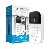 myQ Smart Garage Door Video Keypad with Wide-Angle Camera,Customizable PIN Codes,and Smartphone Control–Take Charge of Your Garage Access Works with Chamberlain, LiftMaster and Craftsman openers,White
