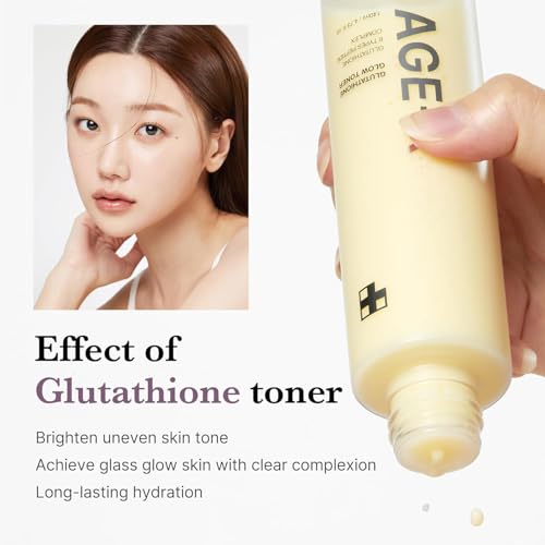 Image of Medicube Age-R Glutathione Glow Milky Toner, Double Layer Korean Skincare, Peptide Formula for Radiant Skin