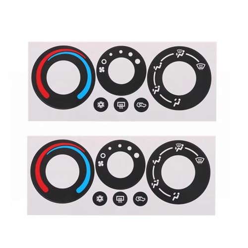 Autocollants boutons de climatisation pour réparer Chevrolet Equinox