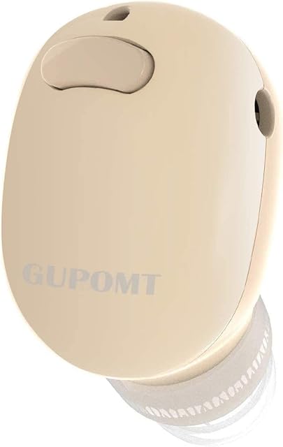 GUPOMT Mini Bluetooth Headset,Miniature Earpiece Up to 6 Hours Invisible Wireless Earphone In-ear Earbud Headphones with Mic Hands-Free Calls for iPhone Cars iPad Laptop (One pcs, Two Charger) Nude