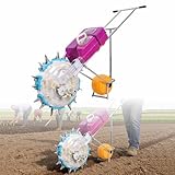 Conception grande capacité : Le semoir à haricots est doté d'un grand réservoir à semences/engrais en polypropylène (PP) offrant une capacité de stockage extra-large, réduisant ainsi la fréquence de remplissage. Sa conception transparente permet un contrôle en temps réel du niveau de semences, évitant les pénuries lors du semis