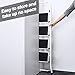 Delxo 4 Step Ladder Folding Step Stool, Heavy-Duty Sturdy Safety Tall Step Ladder Outdoor with Handrail Wide Pedal,White Lightweight Collapsible 4-Feet Step Stool Ladder for Adults Home Kitchen Indoor