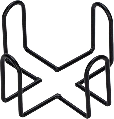Vintage Coaster Holder Black Iron Metal Holder Storage Caddy for Both Round and Square Coasters Fit 4 to 9 Pieces Coasters 4.13 x 4.13 x 3.15 inches
